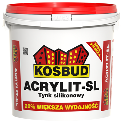 KosBud Косбуд Acrylit-SL силиконовая фасадная декоративная штукатурка "барашек" 2,0 мм, 25 кг