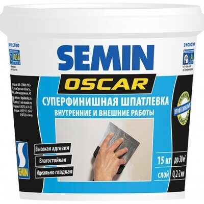 Semin  OSCAR -  шпатлевка финишная супертонкая, 1.5 кг