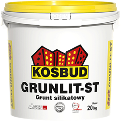 KosBud Косбуд Grunlit-ST — силикатный грунт под краску и декоративную штукатурку. 20 кг