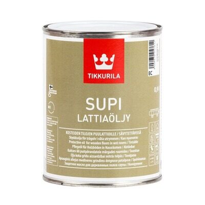 Tikkurila Supi Lattiaolju - масло для деревянных полов во влажных помещений 0,9л