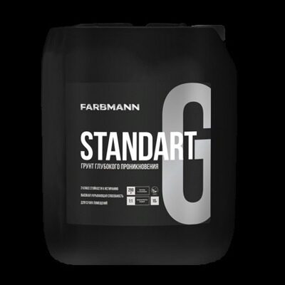 Farbmann Standart G - грунтовка глубокого проникновения, концентрат 1:1. Tikkurila, 2 кг