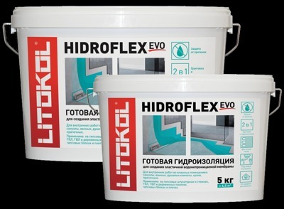 Litokol Hidroflex эластичная полимерная гидроизоляционная мембрана, 5кг
