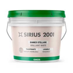 Oikos Sirius 2001  - белоснежная акриловая интерьерная краска для потолков