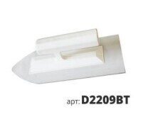 Кельма пластмассовая с  уголком прозрачная (plastic trowel)  Малайская D2209BT 23,4х9,2см