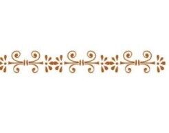 Трафарет из ПВХ (stencil) YX-227  120х400х0,4мм