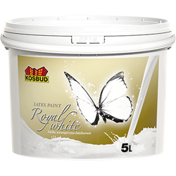KosBud Косбуд ROYAL WHITE – латексная краска для стен и потолка, 5 л