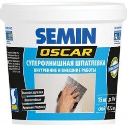 Semin  OSCAR -  шпатлевка финишная супертонкая, 1.5 кг