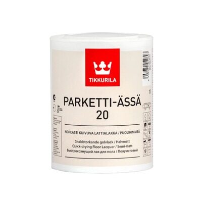 Tikkurila Parketti-Assa 20 - лак для паркетных и деревянных полов 5л