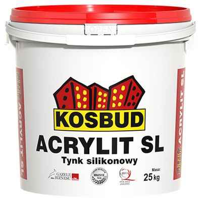 KosBud Косбуд Acrylit-SL силиконовая фасадная декоративная штукатурка "короед" 2 мм, 25 кг