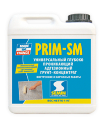 Semin PRIM SM - концентрированный акриловый грунт глубокого проникновения