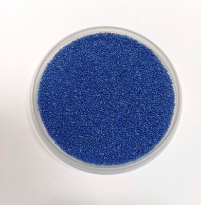 Песок кварцевый цветной 1,2-1,8 мм, цвет BLUE, 1 кг