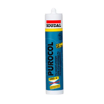 Soudal PUROCOL Express - клей конструкционный полиуретановый, 310 мл, белый