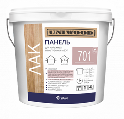 Uniwood Юнивуд Панель - матовый лак водорастворимый для любых изделий из древесины, 2,8 кг