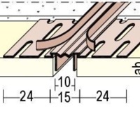 Профиль деформационный пластиковый для гипсокартона, ГКЛ TrimTex арт.3755, 3,05 м.п.