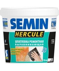Semin  HERCULE - ремонтно реставрационная влагостойкая шпатлевка, 1,5 кг