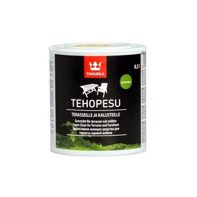 Tikkurila Tehopesu - мощее средство для очистки окрашенных и неокрашенных поверхностей
