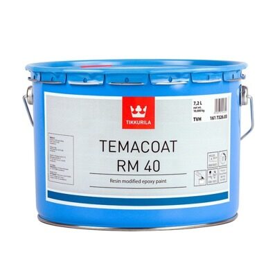 Tikkurila Temacoat RM 40 - эпоксидная краска для стальных, алюминиевых, оцинкованных и бетонных поверхностей